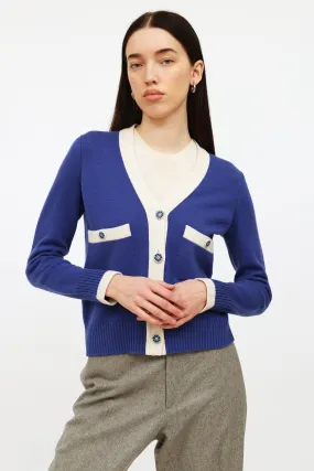 2016 Blue Paris-Seoul Cashmere Cardigan
