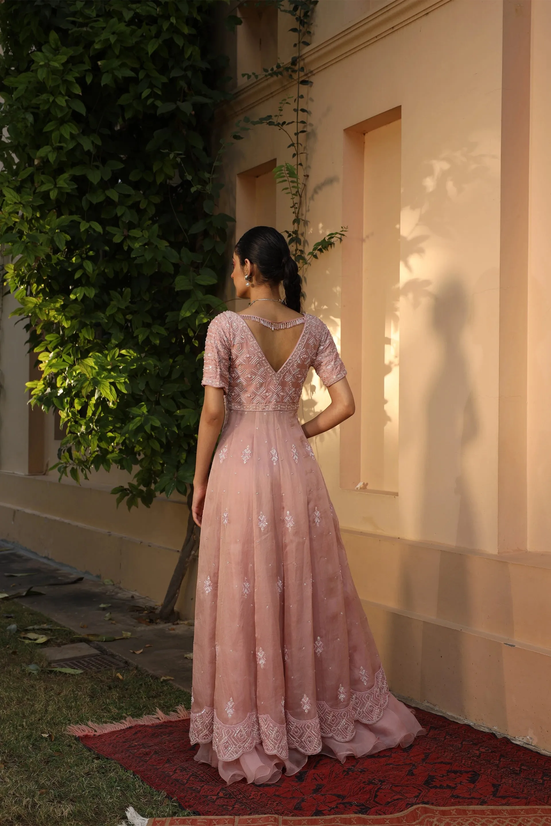 Anarkali Front Open with Lehenga