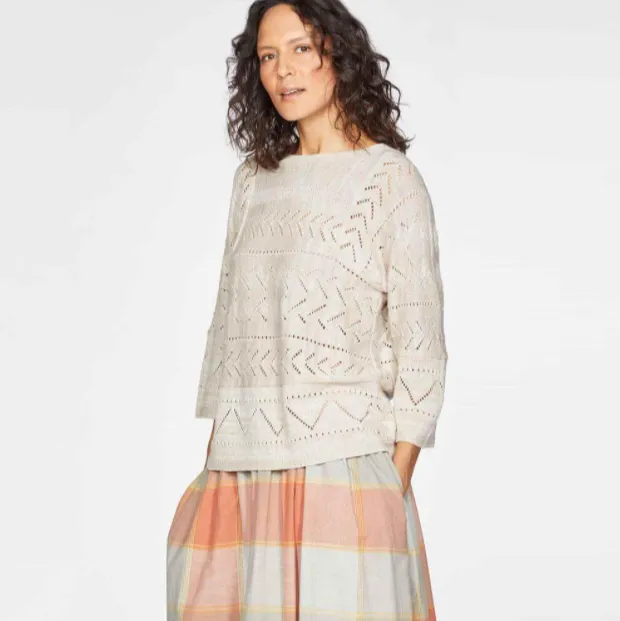 Bea Pointelle Organic Cotton Knit