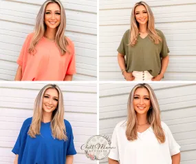 BreezeChic Dolman Short Sleeve Top