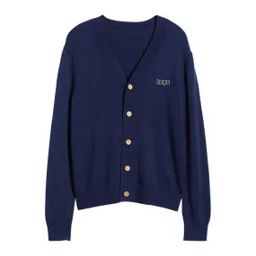 Custom Cashmere Cardigan with Logo - OEM/ODM Solid Color Sweater Manufacturer