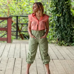 Flex'N Button-up Top