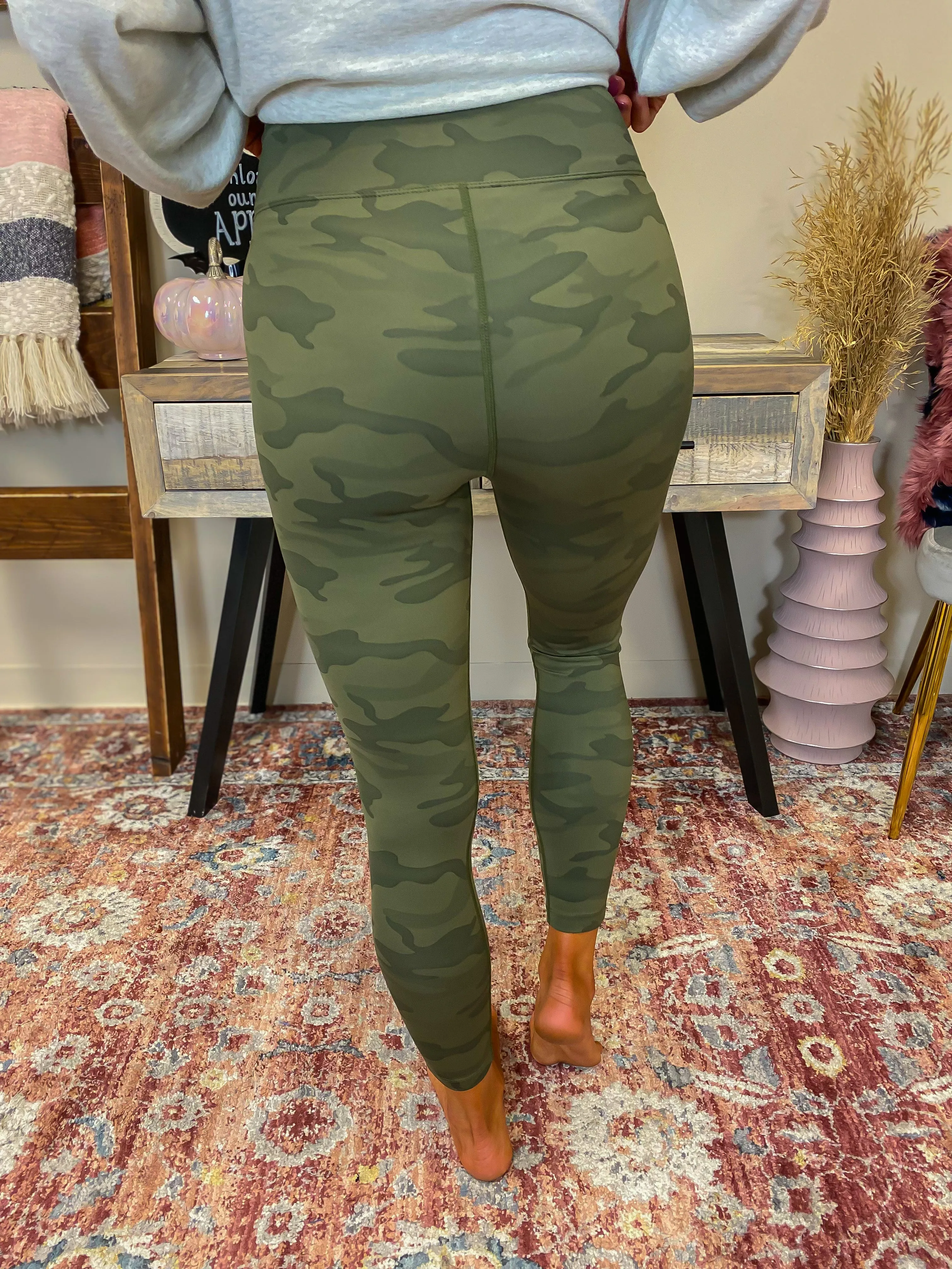 Green Camo Buttery Soft Leggings