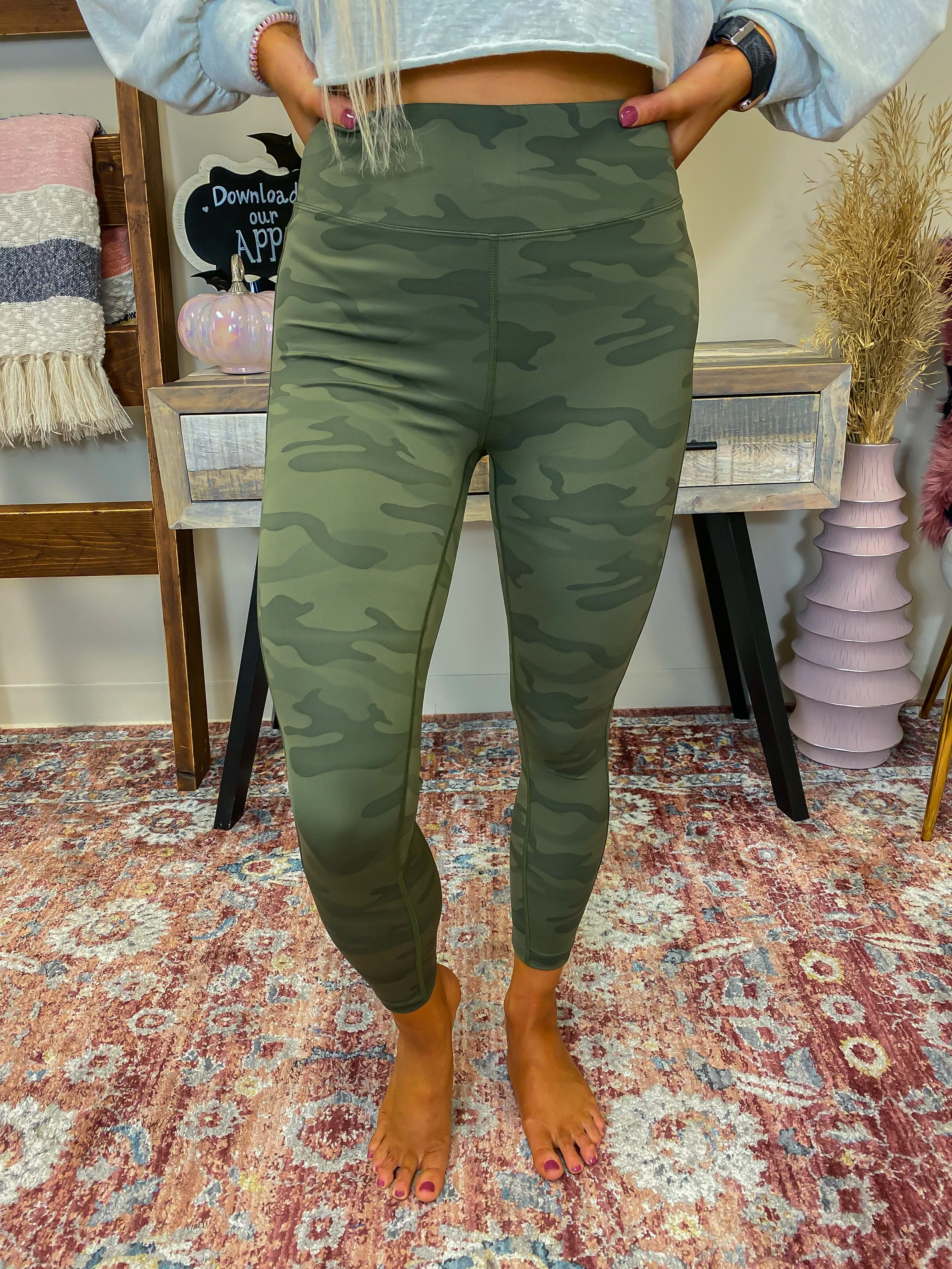 Green Camo Buttery Soft Leggings