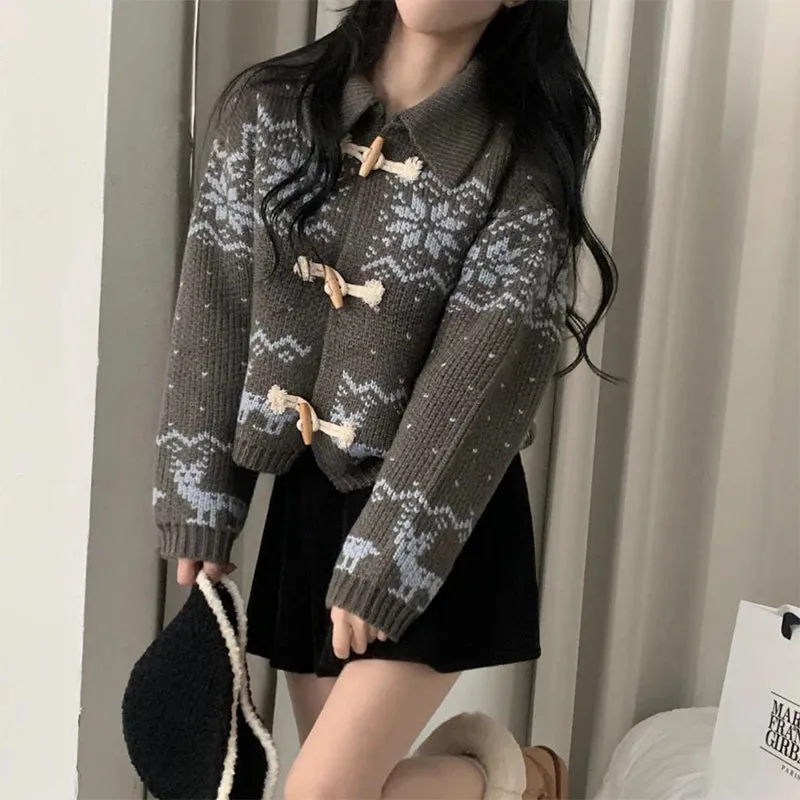 Horn Button Winter Coat