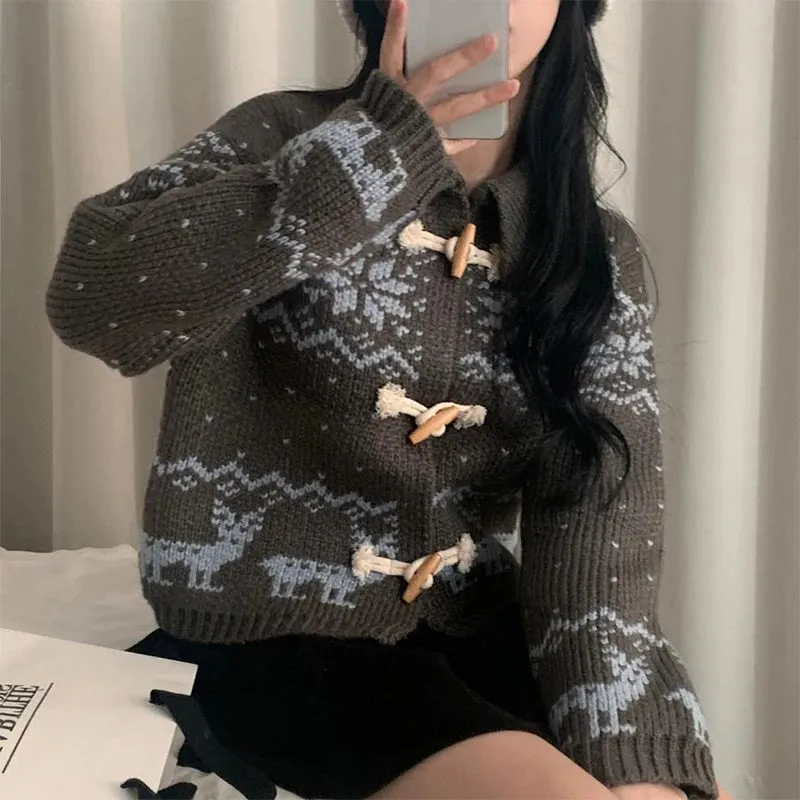 Horn Button Winter Coat