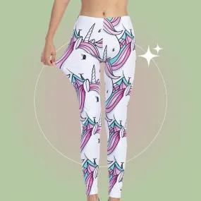 Kawaii Unicorn Face Leggings