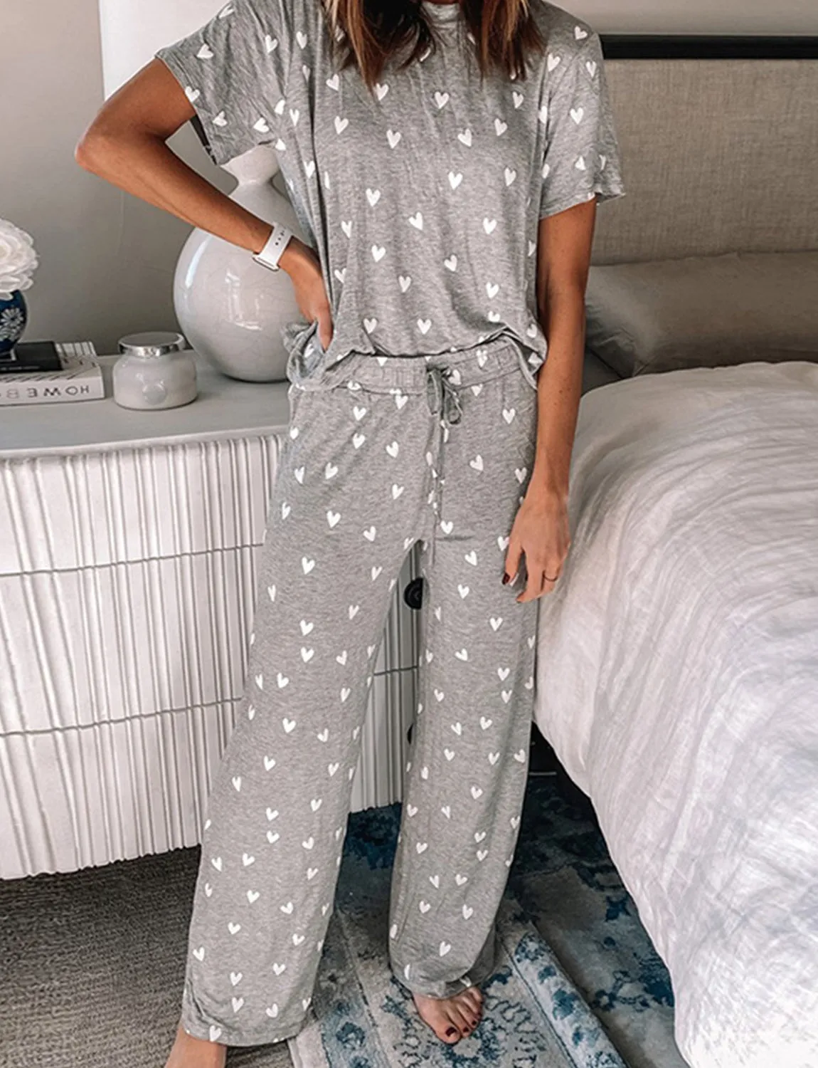 Loungewear Set With Loose Trousers For Women