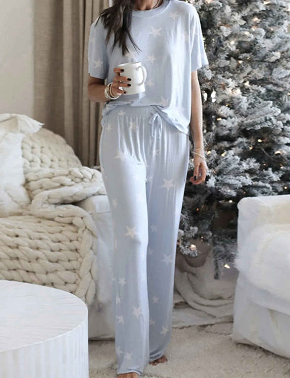 Loungewear Set With Loose Trousers For Women