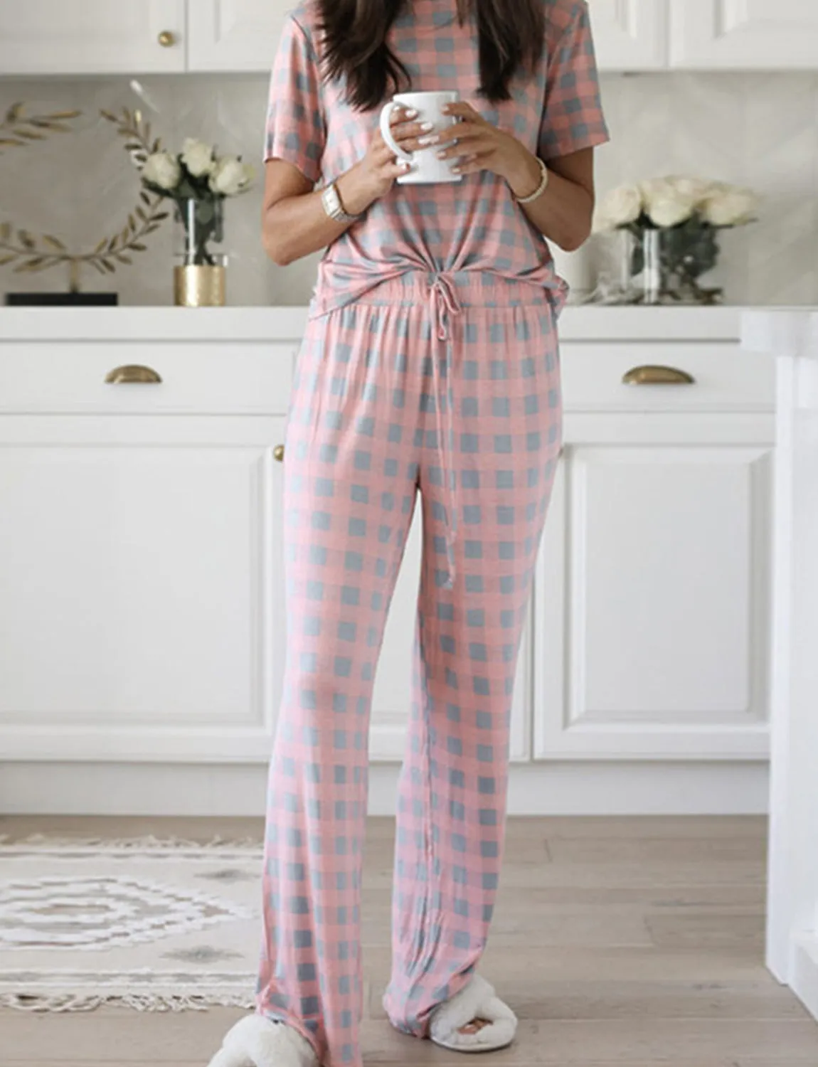 Loungewear Set With Loose Trousers For Women