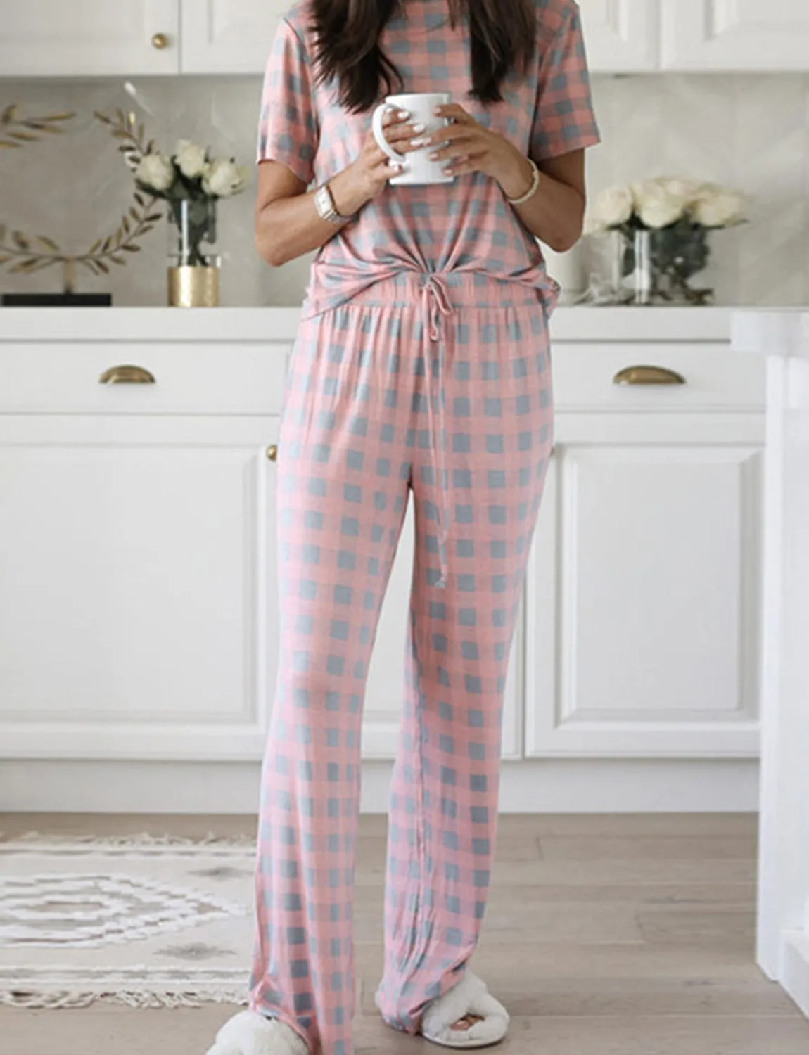 Loungewear Set With Loose Trousers For Women