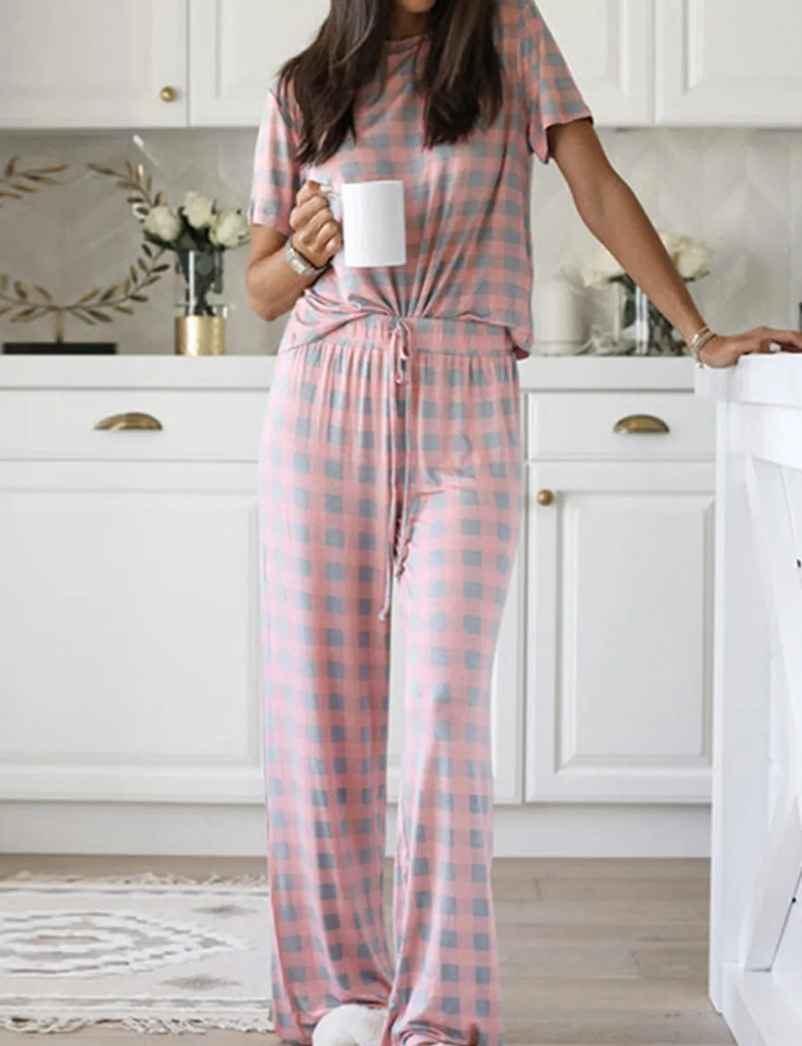 Loungewear Set With Loose Trousers For Women