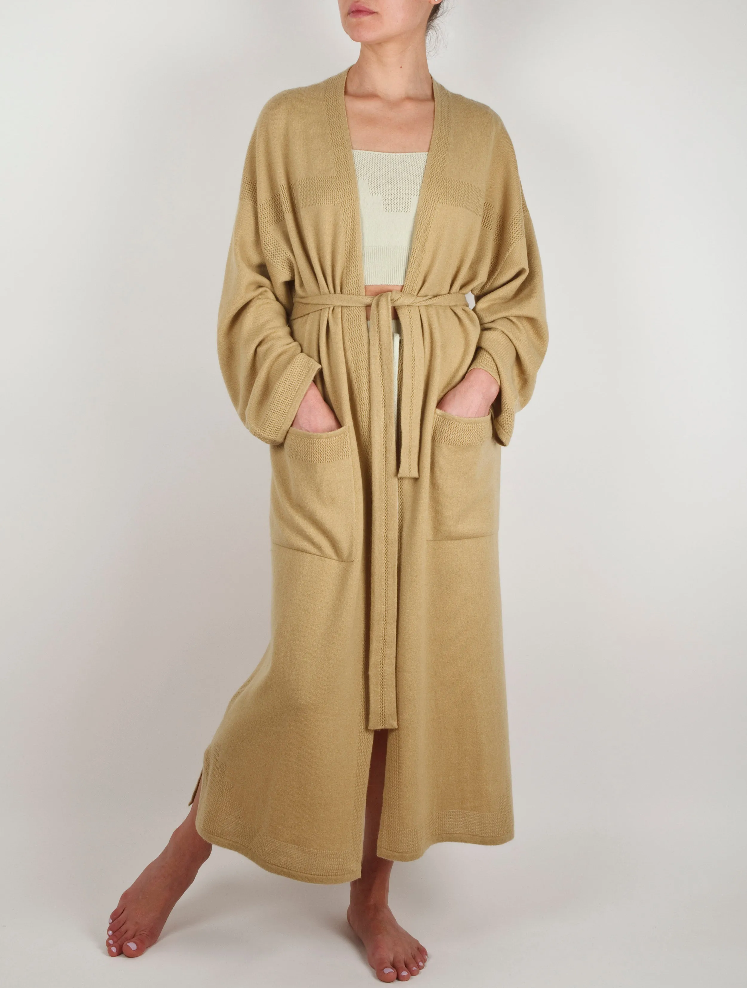 Luxury Cashmere Kimono Robe