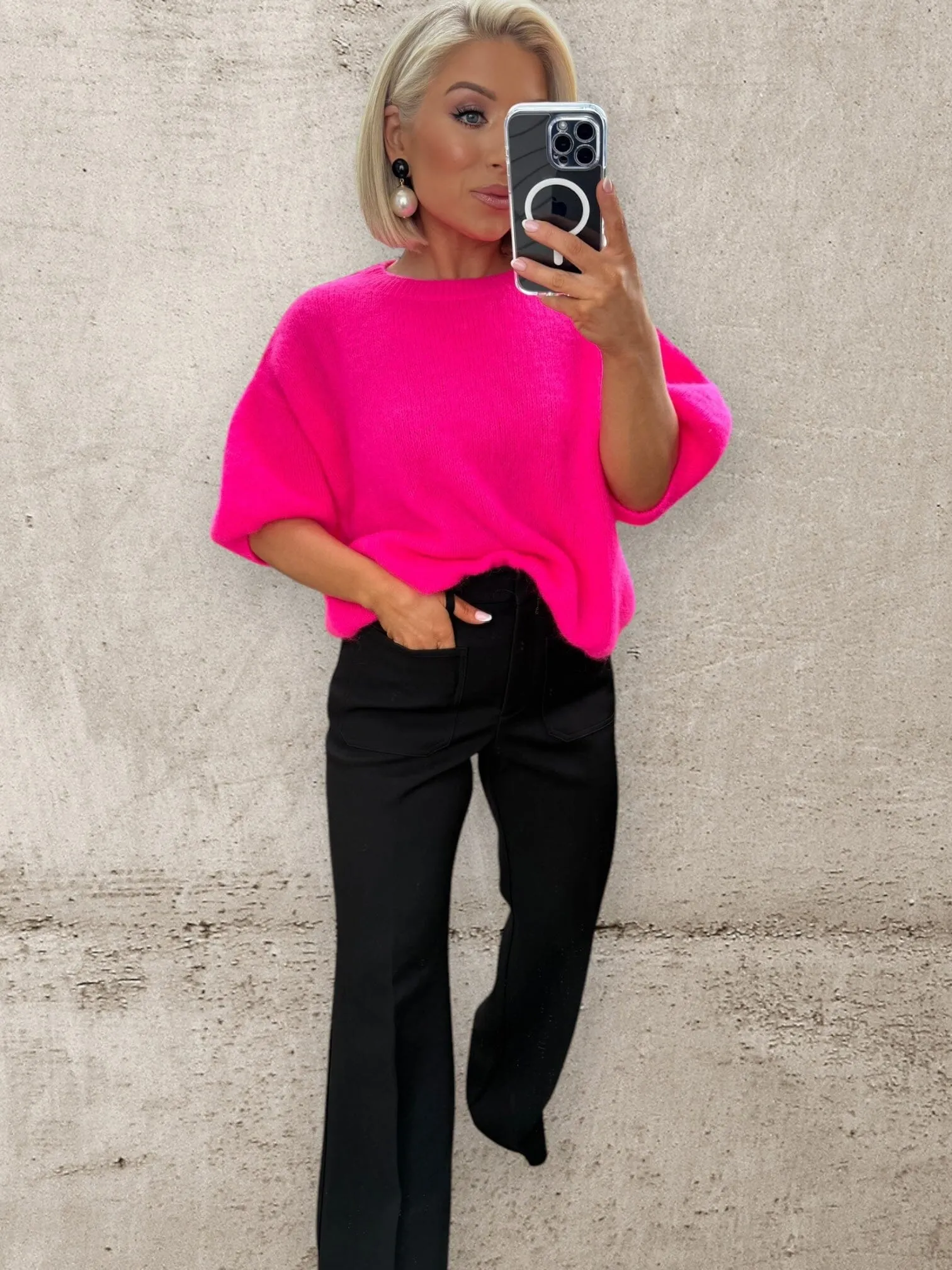 NEON POP KNIT - PINK