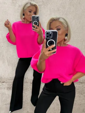 NEON POP KNIT - PINK