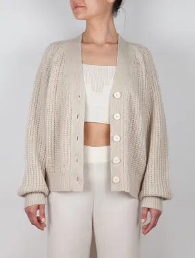 Oversize V Neck Cashmere Cardigan