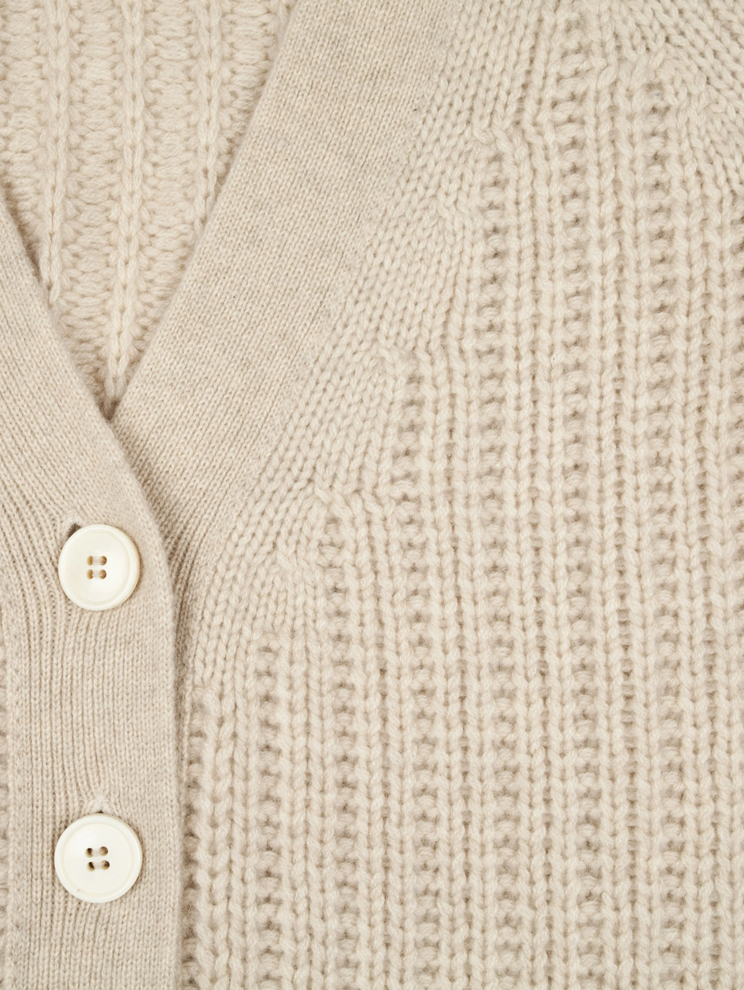 Oversize V Neck Cashmere Cardigan