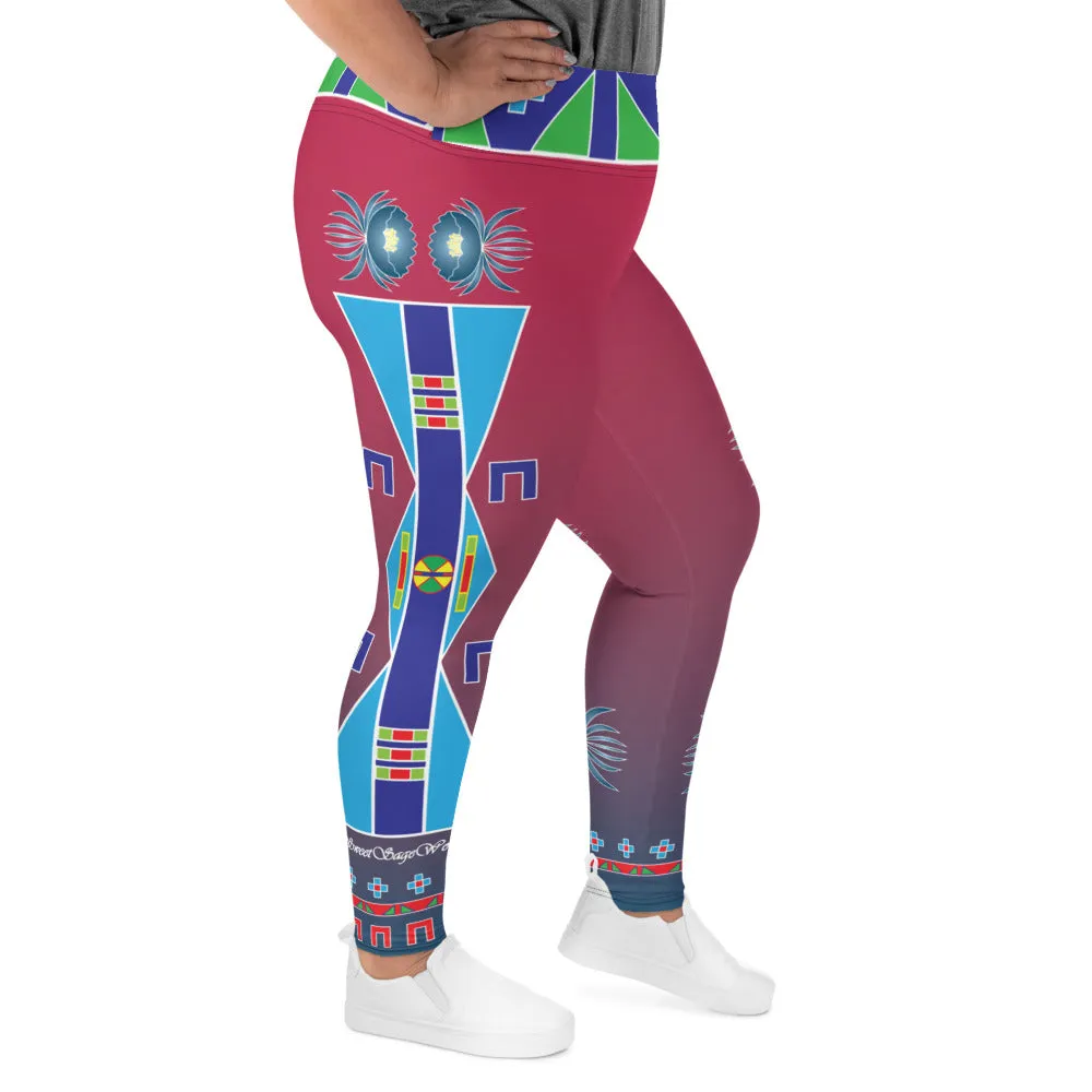 Patience Magenta Plus Size Leggings