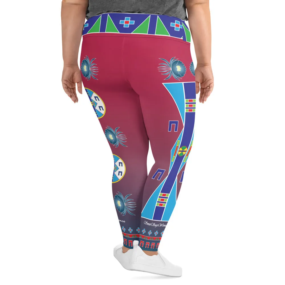 Patience Magenta Plus Size Leggings