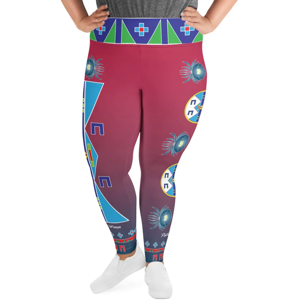 Patience Magenta Plus Size Leggings
