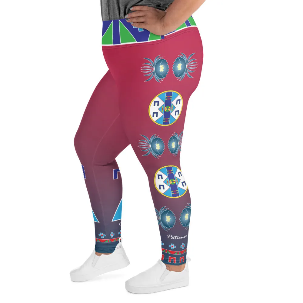 Patience Magenta Plus Size Leggings