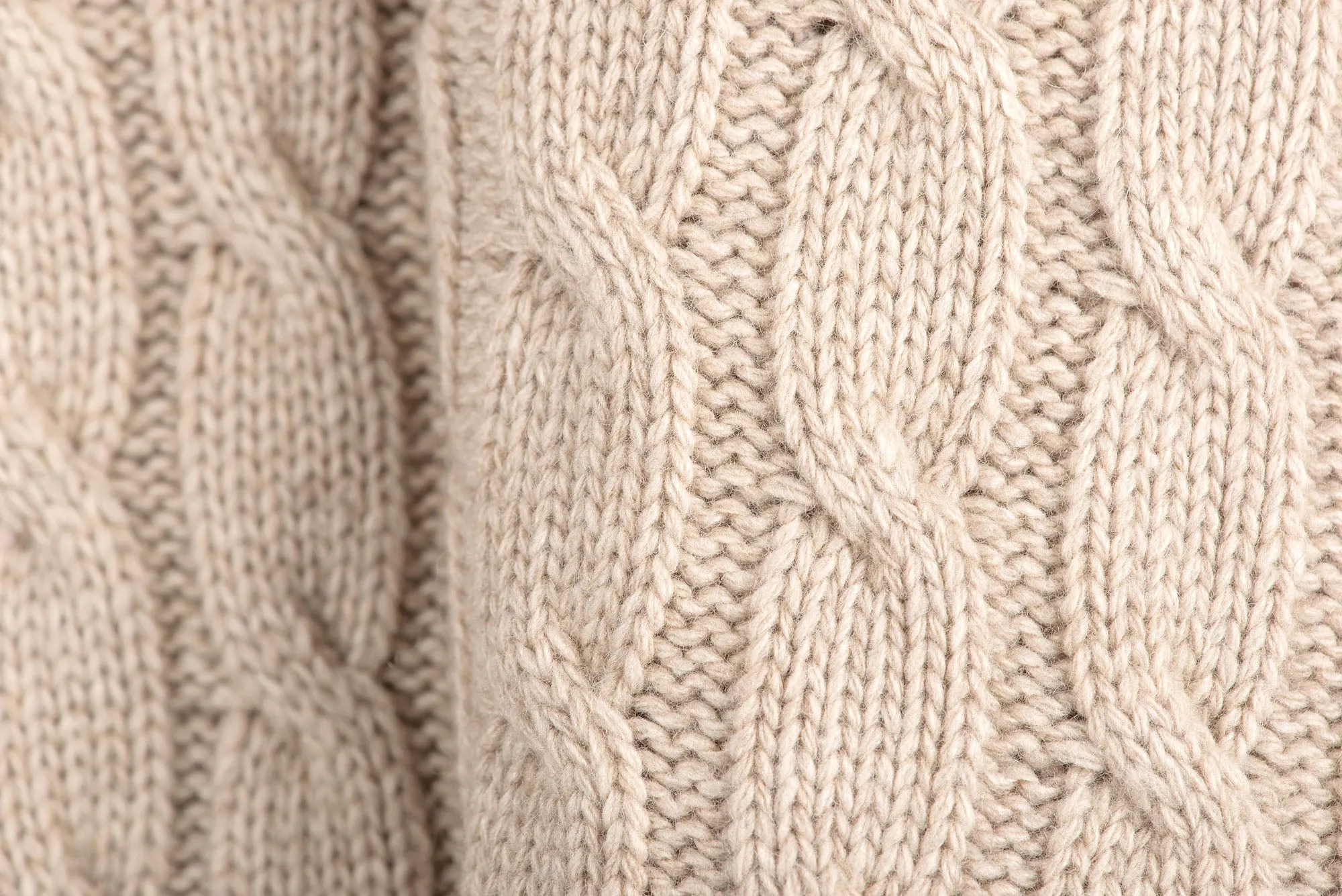 Plaid a Treccia 100% Cashmere