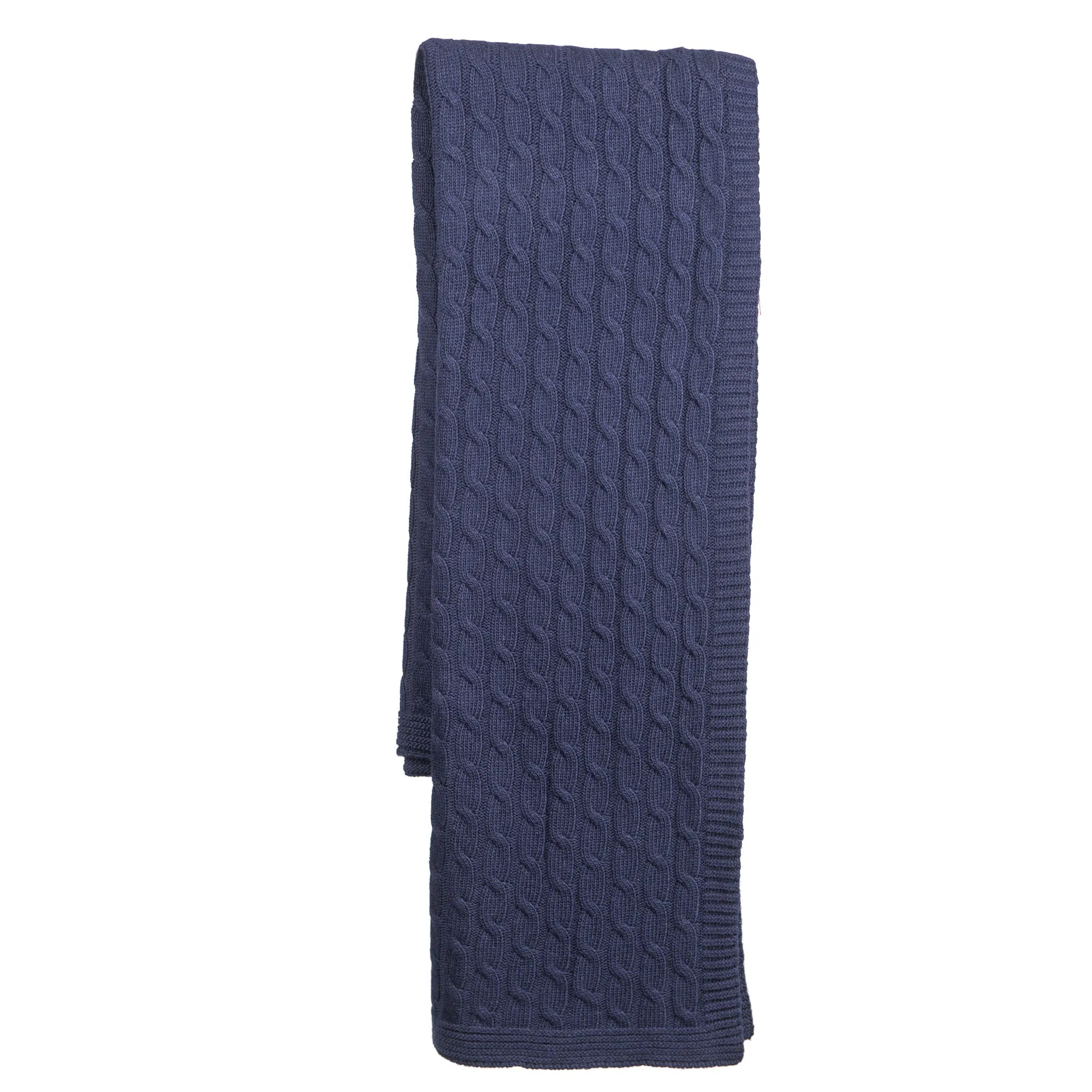 Plaid a Treccia Misto Cashmere