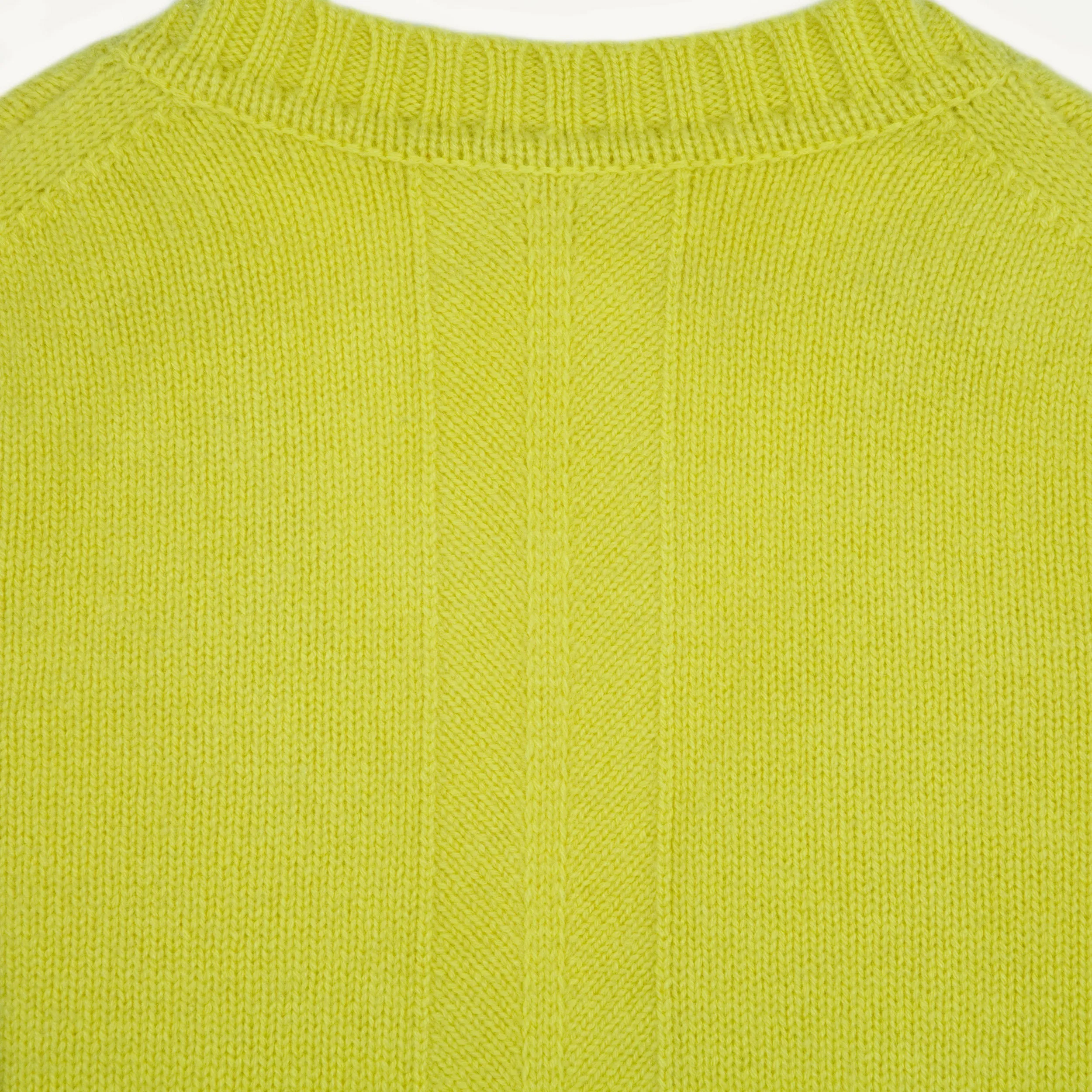 Pointelle detail V Neck Cashmere Cardigan