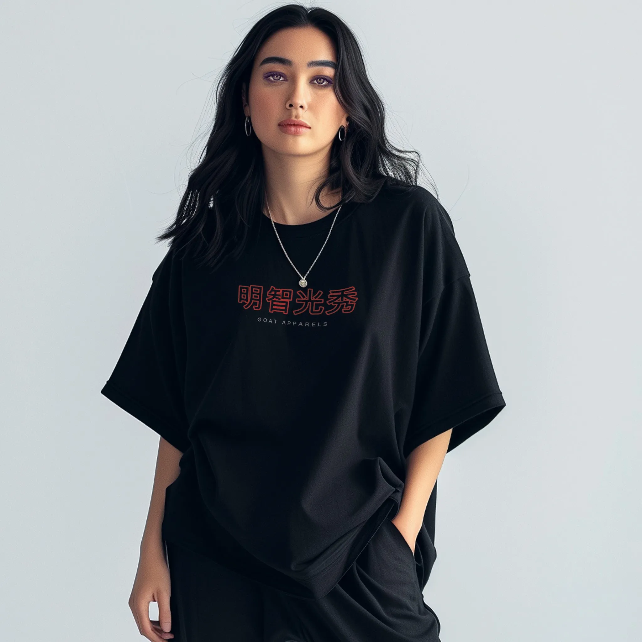 Unisex Shinobi Streetwear Oversized Graphic Tees